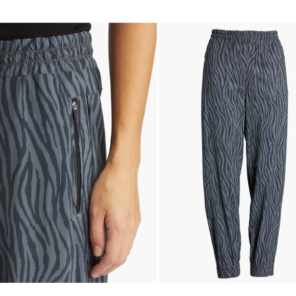 Tommy Bahama IslandZone Alicia Zebra Joggers Gray Black Women’s M Travel Pants - Picture 4 of 15